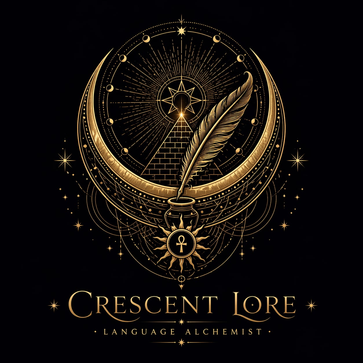 Crescent Lore gold sigil
